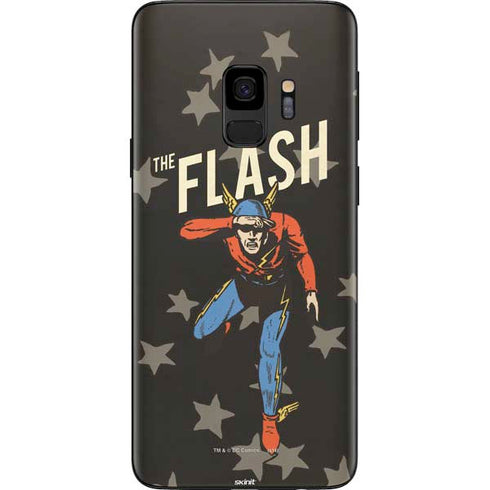 DC Comics The Flash Retro Action Pose Galaxy S9 Skin